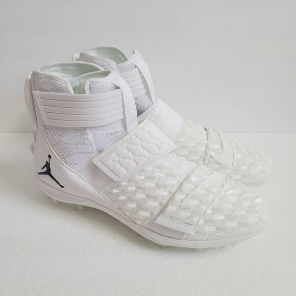 NEW Nike Jordan Force Savage Elite 2 Football Cleats CV1665-103 Size 17 White main image 5